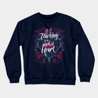 Work of Heart (Blue & Pink) Crewneck Sweatshirt